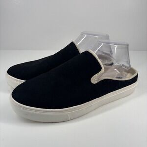Dr. Scholl's Maiden Cozy Women's US 10M Black Suede Slip-On Comfort Mule‎ Shoes